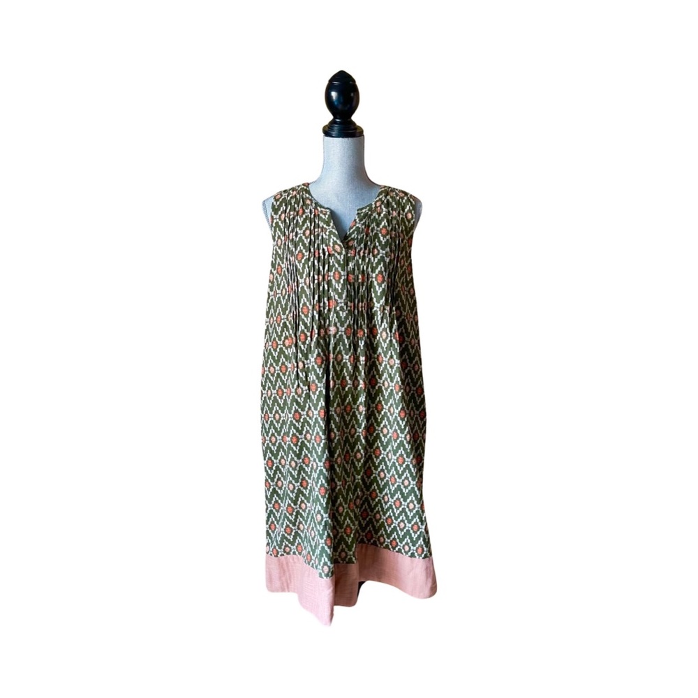 Sonoma Size Large Aztec Print Linen Dress